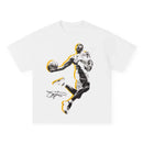 Camisetas de Verão Streetwear Basquete Kobe Bryant Gráficos Impressos Soltas e Largas Camisetas Femininas e Masculinas Tops Camiseta Unissex