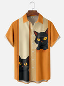 Camisetas Gráficas de Gato Fofo em Estilo Cartoon para Homens e Mulheres Tendência Verão Manga Curta Blusa Estampada 3D Streetwear Legal Y2k Harajuku Tops