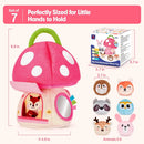 Brinquedos para Bebê 6-12 Meses Colmeia de Bebê Macia com 5 Abelhas Sensoriais Chocalho Espelho Amassadinho Apito Brinquedo Montessori Macio para Crianças