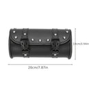 Bolsa Traseira para Motocicleta Bolsa de Cauda em Couro PU Bolsa Lateral Impermeável para Moto Bolsa Mini Retrô Tática Universal Enrolável
