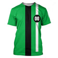Camisetas Estampadas 3D de Desenho Animado Ben10 Anime para Homens e Mulheres, Casual, Cosplay, Streetwear, Camiseta Oversized de Manga Curta, Camisetas Masculinas, Tops de Roupa