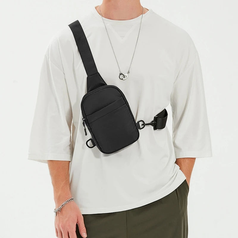 Bolsa Multifuncional 2 em 1 para Cintura, Bolsa de Peito, Bolsa de Viagem ao Ar Livre para Homens e Mulheres, Bolsa Transversal Casual, Mochila Pequena de Alça, Bolsas Transversais