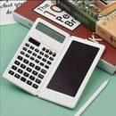 Calculadora científica dobrável inteligente com display LCD de 10 dígitos, escrita apagável, calculadora de funções portátil para escritórios