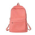 Mochila Casual Simples de Cor Sólida, Leve e para Estudantes do Ensino Médio, Mochila Multifuncional Adequada para Viagem e Escola