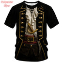 Camiseta de Cosplay 3D Impressa para Homens Conjunto Falso Camisetas com Estampa de Pirata Verão Rua Casual Manga Curta Tops Soltos com Gola Redonda