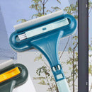 Escova de Limpeza para Tela de Janela, Dupla Face, Rede de Vidro para Cortina, Limpador de Pano, Remoção de Poeira com Mop, Cabo Longo Retrátil, Limpeza