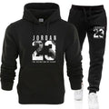 O moletom com capuz é um conjunto masculino para a Primavera de 2025 e um conjunto feminino para roupas esportivas femininas, com capuz e calças de moletom.
