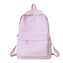 Mochila Casual Simples de Cor Sólida, Leve e para Estudantes do Ensino Médio, Mochila Multifuncional Adequada para Viagem e Escola