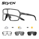 Óculos de Sol Fotocromáticos SCVCN Hot Cycling UV400 para Ciclismo MTB, Óculos Esportivos ao Ar Livre para Bicicleta, Homens e Mulheres, Caminhadas