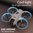 2025 V66 RC Drone 4K Profissional HD Dupla Câmera Fotografia Aérea Evita Obstáculos Controle Remoto FPV Dron Quadcopter Brinquedos