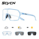 Óculos de Sol Fotocromáticos SCVCN UV400 Óculos de Ciclismo para Bicicleta Moda Óculos de Ciclismo Esportivos ao Ar Livre Óculos de Pesca para Homem MTB