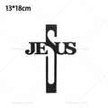Decoração de Parede com Símbolo da Cruz de Jesus, Decoração de Páscoa e Ação de Graças, Enfeite de Parede para Escritório ou Sala