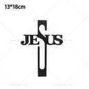 Decoração de Parede com Símbolo da Cruz de Jesus, Decoração de Páscoa e Ação de Graças, Enfeite de Parede para Escritório ou Sala