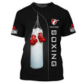Camisetas Gráficas de Boxe Fashion Para Homens Tendência de Verão Manga Curta Camisetas Esportivas Estampadas em 3D Soltas de Secagem Rápida e Respiráveis