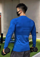 Camisetas Musculosas Masculinas Manga Longa Camiseta Slim Justa Musculação Masculina Casual Treino Jogger Basquete Top Camiseta