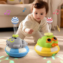 Brinquedo infantil interativo com elefante elétrico divertido, carro deslizante, suspensão de bola, desvio automático de obstáculos, música, som e luz