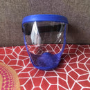 Máscara de Proteção Facial Completa Ajustável com Ventilação, Máscara de Segurança de Plástico Durável, Painel Transparente e Alça Elástica