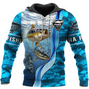 Moletom Masculino com Estampa de Padrão de Pesca de Atum Impresso em 3D Harajuku Estilo Rua Unissex Casual Pulôver Jaqueta de Outono Essencial Roupas Esportivas