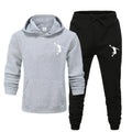 Conjunto de 2 Peças de Agasalho Esportivo de Basquete Marca Moletom Calça Moletom Masculino Feminino Conjunto de Treino Moda Casual Roupas Esportivas com Capuz Sudadera Hombre