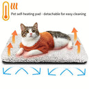 Almofada térmica para animais de estimação, almofada elétrica especial para aquecimento de cães e gatos, almofada autoaquecedora sem fio, casinha de cachorro, casinha de gato, aquecedor de inverno