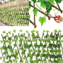 Cerca de Privacidade de Folha Artificial Cerca de Plantas Artificiais Treliça de Hera Cerca de Arbustos Expansível Tela de Triagem Parede Decorativa de Jardim Prédios