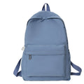 Mochila Casual Simples de Cor Sólida, Leve e para Estudantes do Ensino Médio, Mochila Multifuncional Adequada para Viagem e Escola