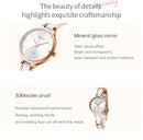 Relógio de Pulso Feminino NIBOSI de Luxo com Pulseira de Cerâmica, Relógio Criativo para Mulheres, Relógio de Diamante Feminino com Quartz