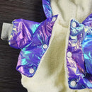 Roupas de Cachorro de Estimação Inverno Roupas Quentes para Cães Pequenos Casaco para Filhotes Macacão Acolchoado Impermeável Jaqueta de Penas para Cães Forrada com Algodão