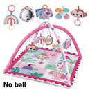Tapete de Atividades Baby Enlightenment para Engatinhar, Cobertor Educativo, Brinquedo de Ginásio, Tapete Multifuncional com Cercadinho, Brinquedo para Exercícios e Fitness