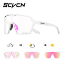 Óculos de Sol Fotocromáticos SCVCN Hot Cycling UV400 para Ciclismo MTB, Óculos Esportivos ao Ar Livre para Bicicleta, Homens e Mulheres, Caminhadas