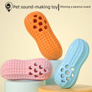 Brinquedos para animais de estimação, brinquedos que fazem som, brinquedos de cachorro em TPR em forma de amendoim, à prova de vazamentos, duráveis e mastigáveis de simulação