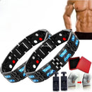 Pulseira de Aço Inoxidável para Cuidados com a Saúde com Pulseira Magnética Masculina 4 em 1 Terapia de Elementos Ajuda para Dormir Corrente de Joias Pulseiras Femininas