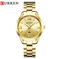 Relógio CURREN de Ouro Feminino Relógios de Pulso Criativos de Aço Pulseira Feminina Relógio Mulher Relógio Feminino Montre Femme