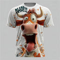 Camisetas Masculinas Animal 3D Camiseta com Estampa 3D Gola O Camiseta de Designer Exagerada Street Casual Top Camiseta Camiseta Masculina Feminina Camisetas Infantis