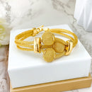 Conjunto de Joias Exquisitas para Uso Diário para Mulheres Colar Brincos Pulseira Joias Banhadas a Ouro de Dubai para Banquete Festa Presente de Casamento
