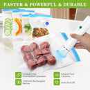 A19F Seladora a Vácuo para Alimentos - Seladora de Alimentos Portátil Sem Fio com 10 Sacos Seladores, Para Preservação e Frescor dos Alimentos