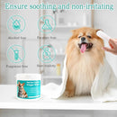 Lenços de Limpeza de Ouvido para Pets, Lenços de Dedo para Limpeza de Ouvido de Gatos e Cães, Almofadas Oticas Macias e Fáceis de Limpar, Suprimentos para Pets para Alívio Regular de Odores