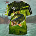 Camiseta Masculina Oversized de Manga Curta com Estampa 3D de Pesca Roupas de Pesca ao Ar Livre Top de Manga Curta