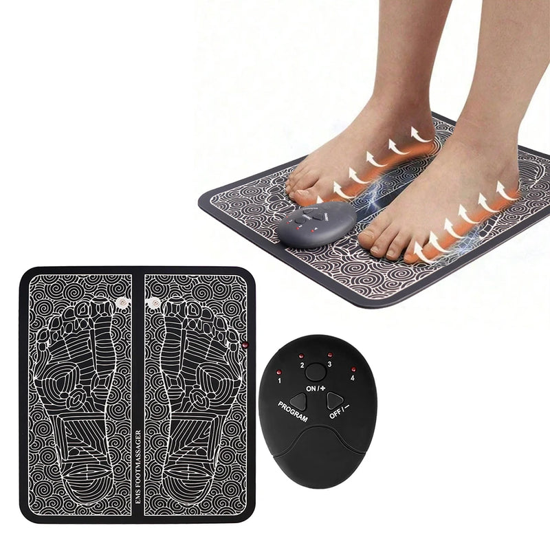 Massageador de Pés Elétrico Portátil Alivia a Pressão nos Pés, Reduz a Fadiga, Relaxa os Pés, Melhora a Circulação Sanguínea, Almofada de Massagem para Solas