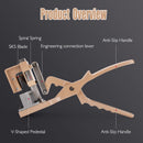 Tesouras de Poda de Jardim Tesouras de Enxertia Corte em V Ferramenta de Corte para Poda de Árvores Frutíferas Profundidade de Corte 2,5cm