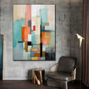 Arte de Parede Abstrata Clássica Pintura a Óleo Fosca em Cores Impressão em Tela HD Pôster Decoração de Casa Sala de Estar Quarto Pintura Decorativa