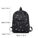 Mochila de Volta às Aulas com Estampa Divertida de Laço, Conforto Matelassê e Sistema de Organização com Múltiplos Bolsos para a Vida Universitária das Mulheres