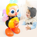 Brinquedo Musical Interativo Baby Bee Brinquedo Sensorial Divertido Brinquedo Educativo de Desenho Animado Presente para Crianças Elétrico com Luzes e Dança Robo