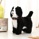 Brinquedos de Cachorro Robô Filhote Interativo Animal de Pelúcia Eletrônico Controle de Som Andar Latir Ursinho Elétrico Controle ao Toque Música Presente para Criança