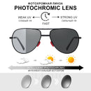 CLLOIO Folding Photochromic Sunglasses Men Women Polarized Driving Sun Glasses Chameleon Anti-glare Sport Oculos de sol