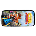 Mochilas Infantis Cartoon Crash Bandicoots Bolsa de Ombro Estojo de Lápis Mochilas Escolares de Grande Capacidade para Meninos e Meninas Melhor Presente