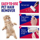 Rolo Removedor de Pelos de Animais - Removedor de Pelos de Cães e Gatos com Base Autolimpante - Ferramenta Eficiente de Remoção de Pelos de Animais - Perfeito para Móveis