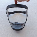 Máscara de Proteção Facial Completa Ajustável com Ventilação, Máscara de Segurança de Plástico Durável, Painel Transparente e Alça Elástica