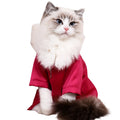 Roupas de Pet na Moda Camisa de Verão para Gato Usar Seda Brilhante Respirável Fina Não Gruda Pelo Roupas Tradicionais Chinesas Vestidos para Gato