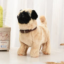 Brinquedos de Cachorro Robô Filhote Interativo Animal de Pelúcia Eletrônico Controle de Som Andar Latir Ursinho Elétrico Controle ao Toque Música Presente para Criança